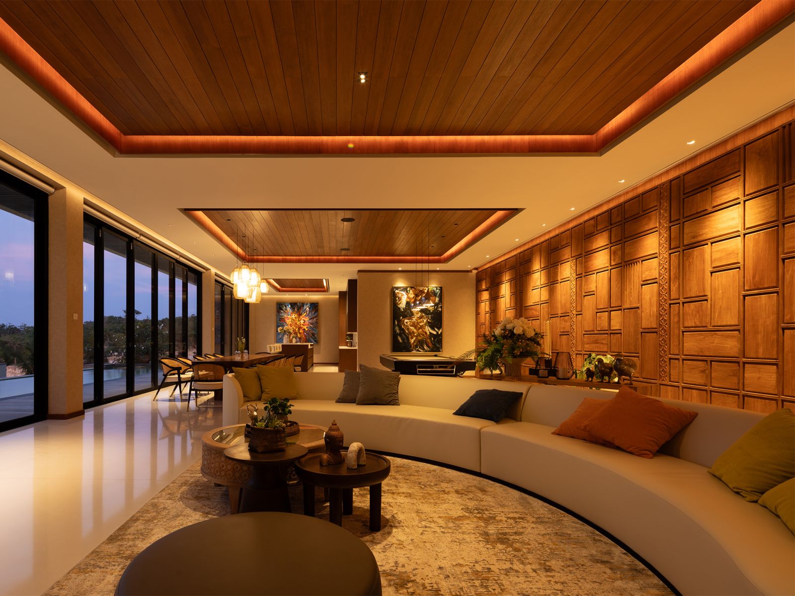 23 villa bie restful living area overlooking the pool