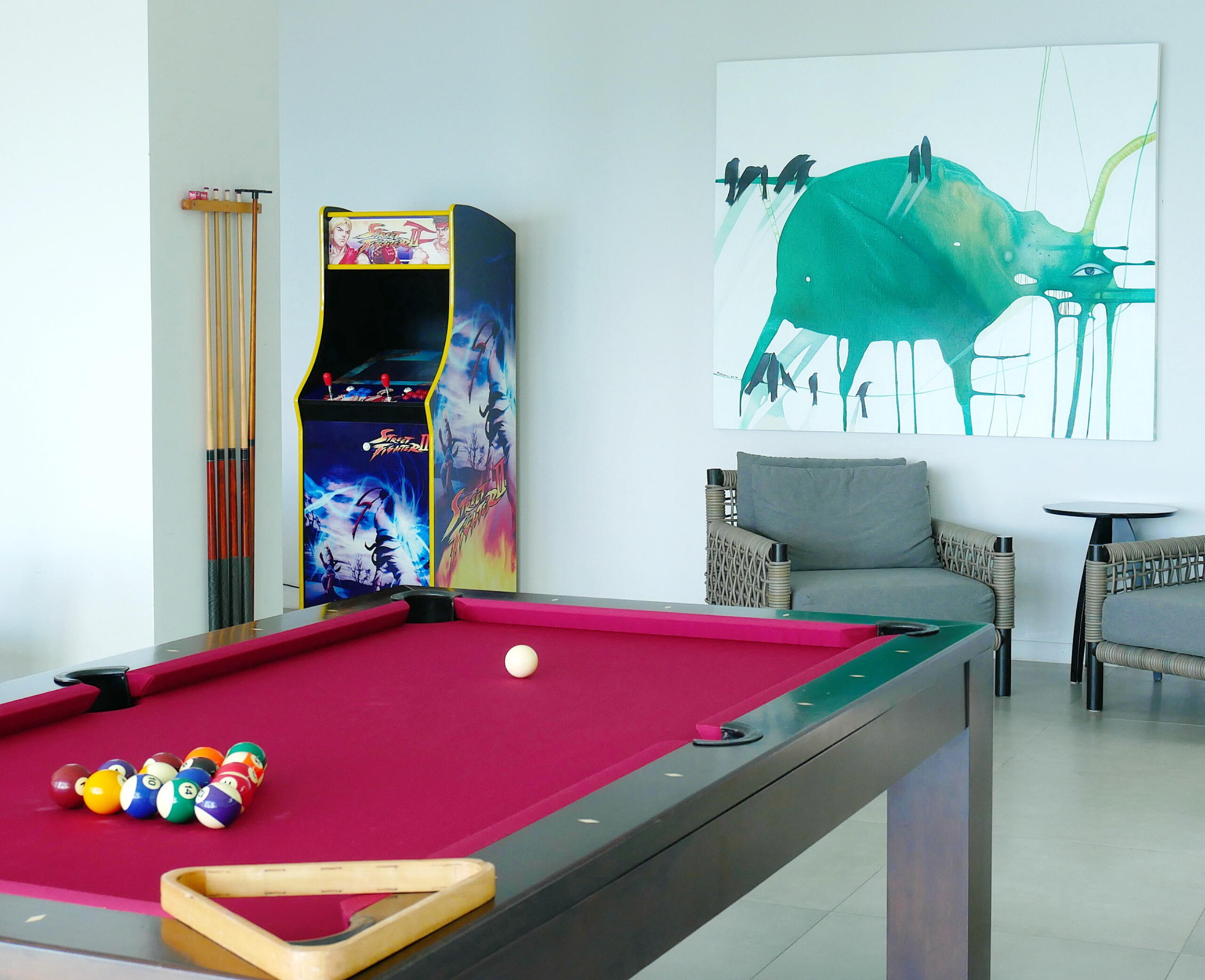 villa sunyata pool table and arcade game 2